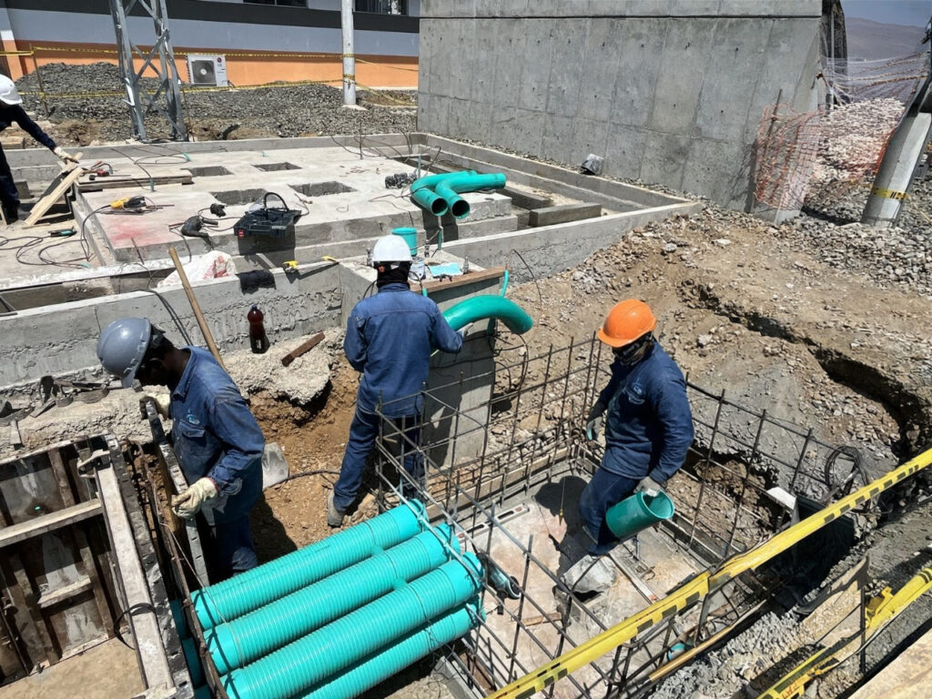 Fotografía de proyecto de ingeniería en Subestación Río Jamundí